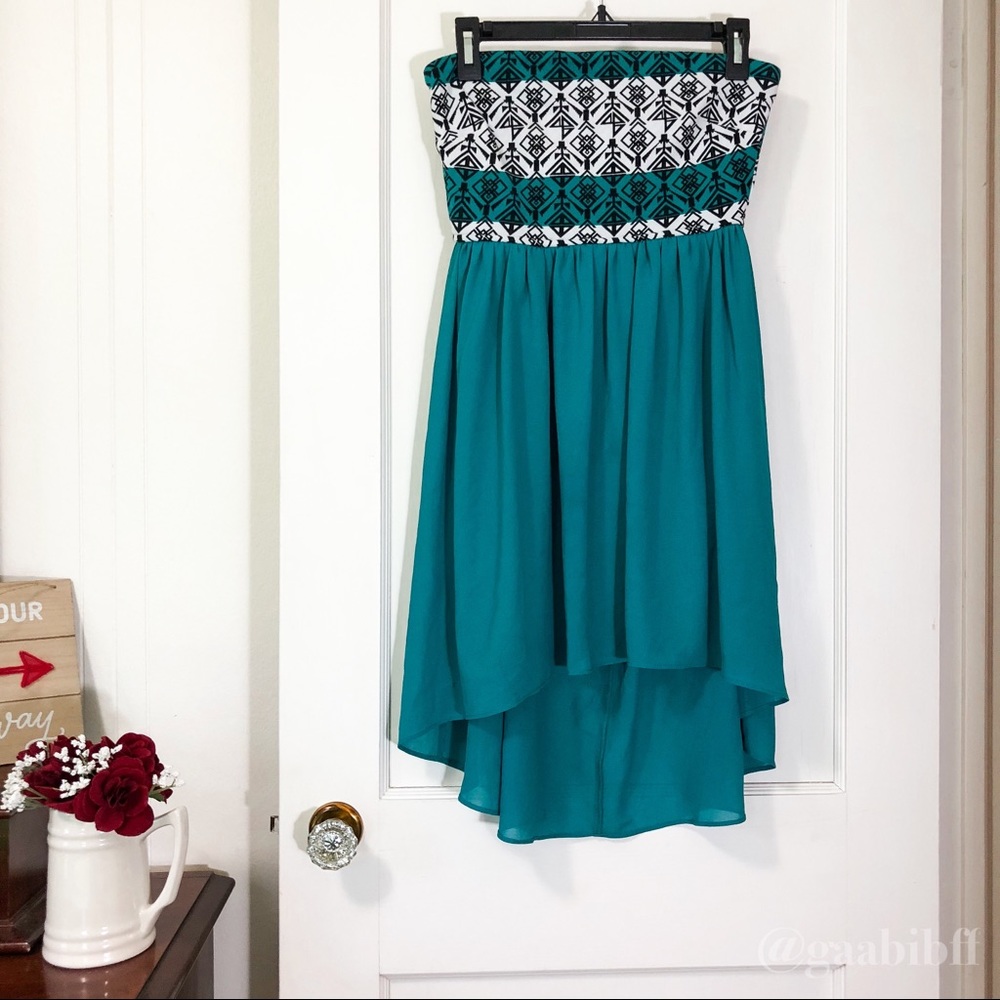MyMichelle High-Low Aztec Dress - Picture 4 of 7